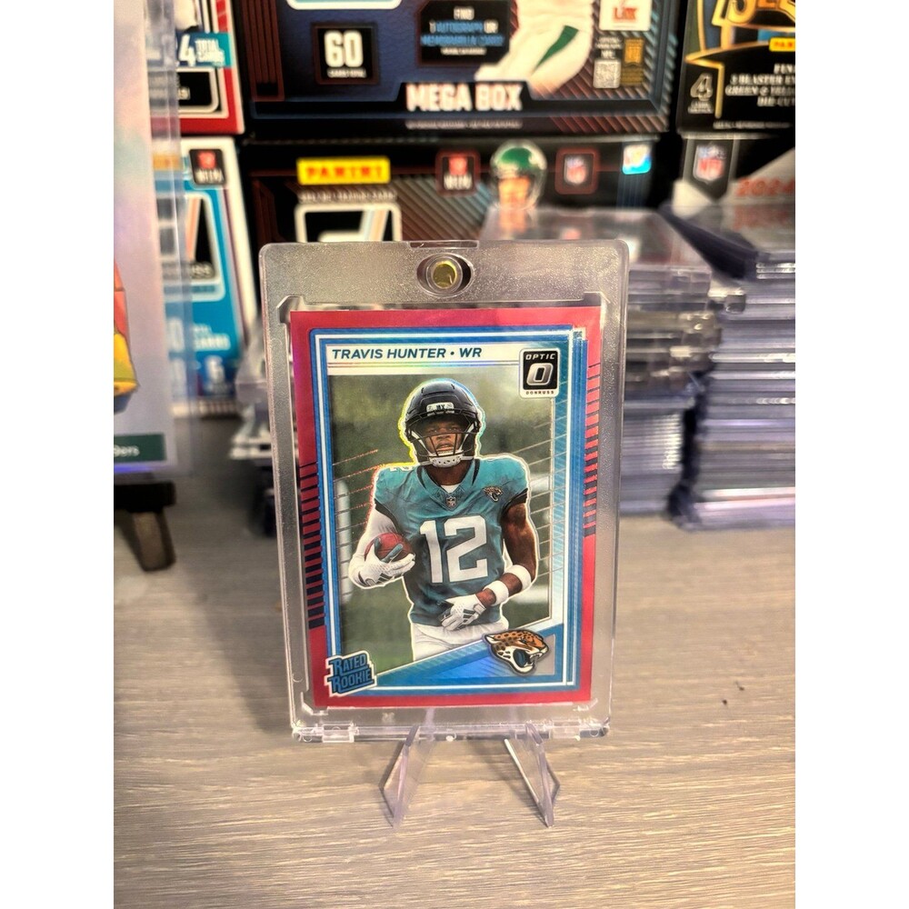 Travis Hunter Pink Optic Rated Rookie